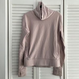 Lululemon pale pink funnel neck sweatshirt small